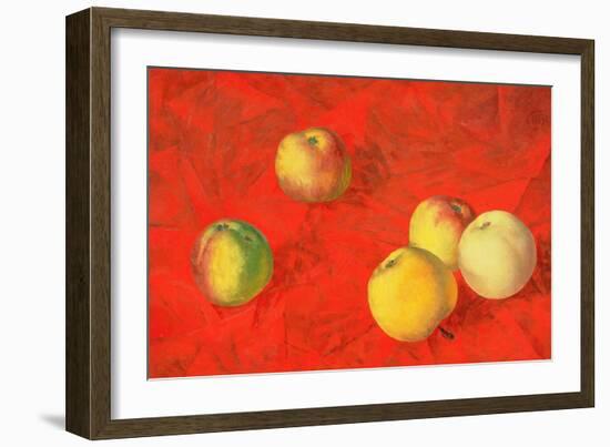 Apples, 1917-Kuzma Sergeevich Petrov-Vodkin-Framed Giclee Print
