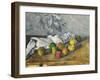 Apples and a Napkin-Paul Cézanne-Framed Giclee Print