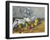 Apples and a Napkin-Paul Cézanne-Framed Giclee Print