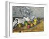 Apples and a Napkin-Paul Cézanne-Framed Giclee Print