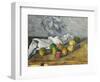 Apples and a Napkin-Paul Cézanne-Framed Giclee Print