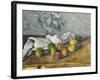 Apples and a Napkin-Paul Cézanne-Framed Giclee Print