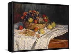 Apples and Grapes, 1879–80-Claude Monet-Framed Stretched Canvas