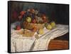 Apples and Grapes, 1879–80-Claude Monet-Framed Stretched Canvas