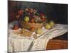 Apples and Grapes, 1879–80-Claude Monet-Mounted Giclee Print