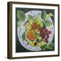 Apples and Grapes-Jennifer Abbott-Framed Giclee Print