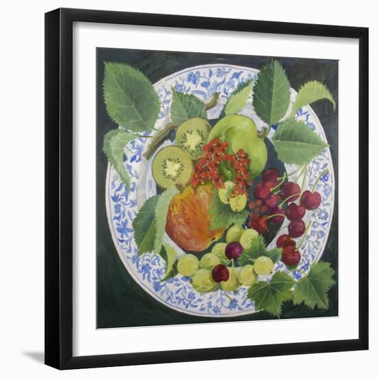 Apples and Grapes-Jennifer Abbott-Framed Giclee Print