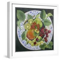 Apples and Grapes-Jennifer Abbott-Framed Giclee Print