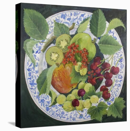 Apples and Grapes-Jennifer Abbott-Stretched Canvas