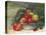 Apples and Holly-Carol Rowan-Stretched Canvas