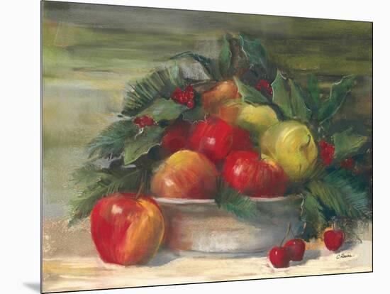 Apples and Holly-Carol Rowan-Mounted Art Print