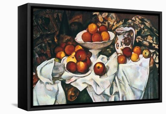 Apples and Oranges, 1895-1900-Paul Cézanne-Framed Stretched Canvas