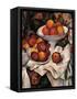 Apples and Oranges-Paul Cézanne-Framed Stretched Canvas