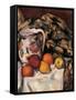 Apples and Oranges-Paul Cézanne-Framed Stretched Canvas