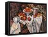 Apples and Oranges-Paul Cézanne-Framed Stretched Canvas