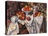 Apples and Oranges-Paul Cézanne-Stretched Canvas