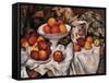 Apples and Oranges-Paul Cézanne-Framed Stretched Canvas