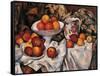 Apples and Oranges-Paul Cézanne-Framed Stretched Canvas