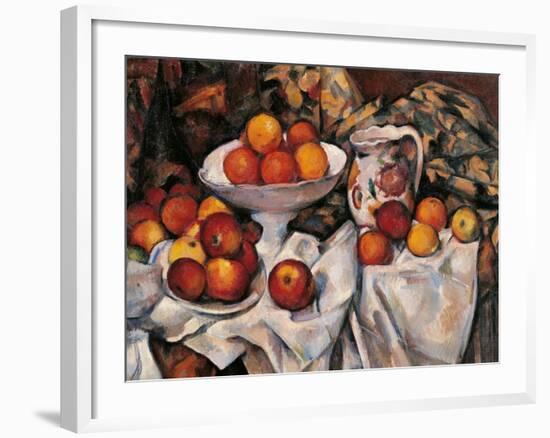 Apples and Oranges-Paul Cézanne-Framed Art Print