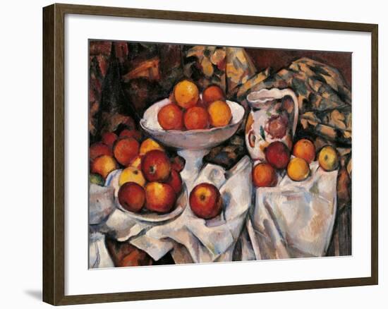 Apples and Oranges-Paul Cézanne-Framed Art Print