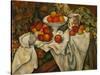 Apples and Oranges-Paul Cézanne-Stretched Canvas