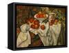 Apples and Oranges-Paul Cézanne-Framed Stretched Canvas