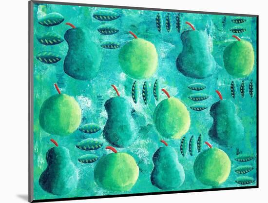 Apples and Pears, 2003-Julie Nicholls-Mounted Giclee Print