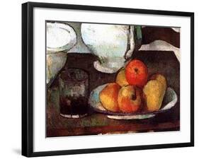 Apples and Pears-Paul Cézanne-Framed Art Print