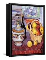 Apples Bottle and Tureen-Paul C?zanne-Framed Stretched Canvas