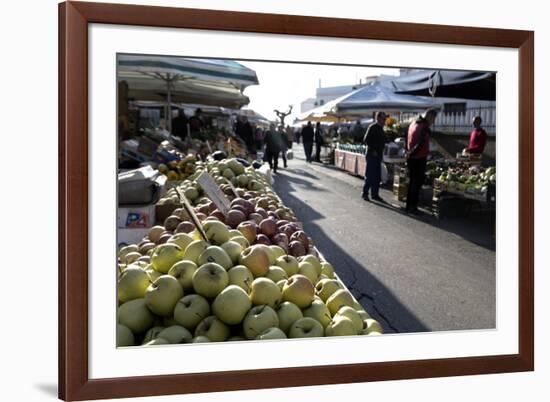 Apples for Sale in Market in Alberobello, Puglia, Italy, Europe-Martin-Framed Photographic Print