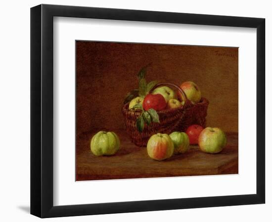 Apples in a Basket and on a Table, 1888-Henri Fantin-Latour-Framed Giclee Print