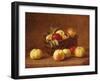 Apples in a Basket on a Table-Henri Fantin-Latour-Framed Giclee Print