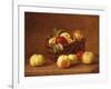 Apples in a Basket on a Table-Henri Fantin-Latour-Framed Giclee Print