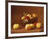 Apples in a Basket on a Table-Henri Fantin-Latour-Framed Giclee Print