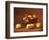Apples in a Basket on a Table-Henri Fantin-Latour-Framed Premium Giclee Print