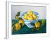 Apples in a Blue Bowl, 2014-Cristiana Angelini-Framed Giclee Print