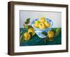 Apples in a Blue Bowl, 2014-Cristiana Angelini-Framed Giclee Print