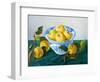 Apples in a Blue Bowl, 2014-Cristiana Angelini-Framed Giclee Print