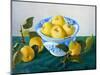 Apples in a Blue Bowl, 2014-Cristiana Angelini-Mounted Giclee Print