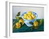 Apples in a Blue Bowl, 2014-Cristiana Angelini-Framed Giclee Print