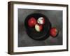 Apples in an Ebony Bowl, 2008-James Gillick-Framed Giclee Print