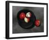 Apples in an Ebony Bowl, 2008-James Gillick-Framed Giclee Print