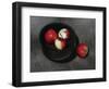 Apples in an Ebony Bowl, 2008-James Gillick-Framed Giclee Print