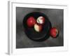 Apples in an Ebony Bowl, 2008-James Gillick-Framed Giclee Print