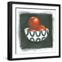 Apples in Bowl-Chariklia Zarris-Framed Art Print