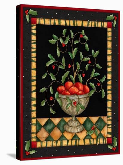 Apples in Dish-Robin Betterley-Stretched Canvas