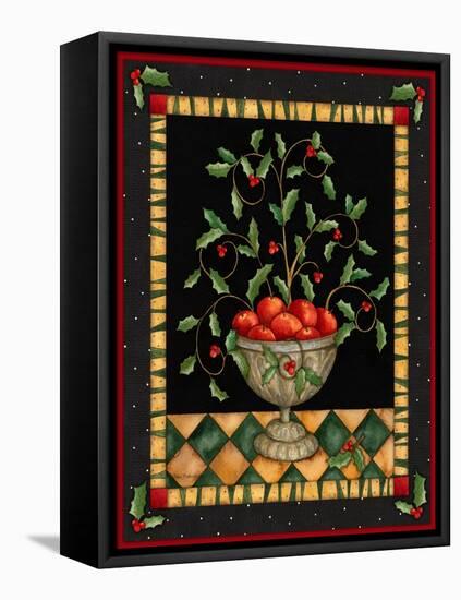 Apples in Dish-Robin Betterley-Framed Stretched Canvas