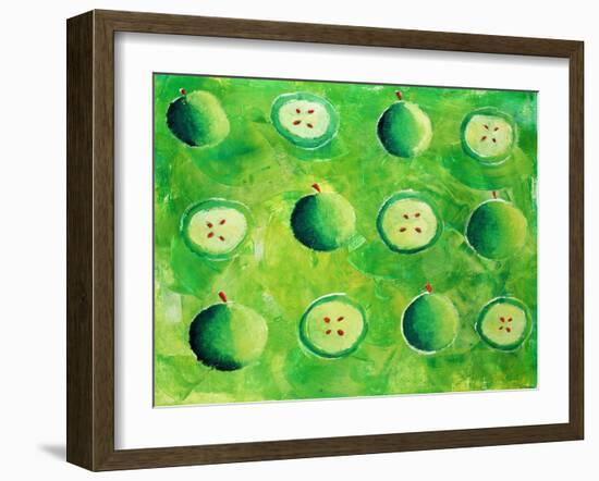 Apples in Halves, 2006-Julie Nicholls-Framed Giclee Print