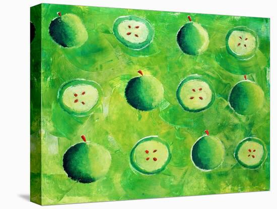 Apples in Halves, 2006-Julie Nicholls-Stretched Canvas