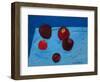 Apples on Blue Paper Bag-Sophie Harding-Framed Giclee Print